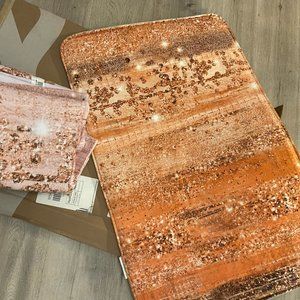 Zazzle Copper Brush Stroke Bath Towels and Bath Mat